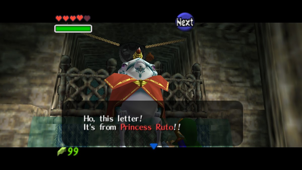 Ocarina of Time Ruto's Letter Bottle #3 and Open Zora's Fountain 